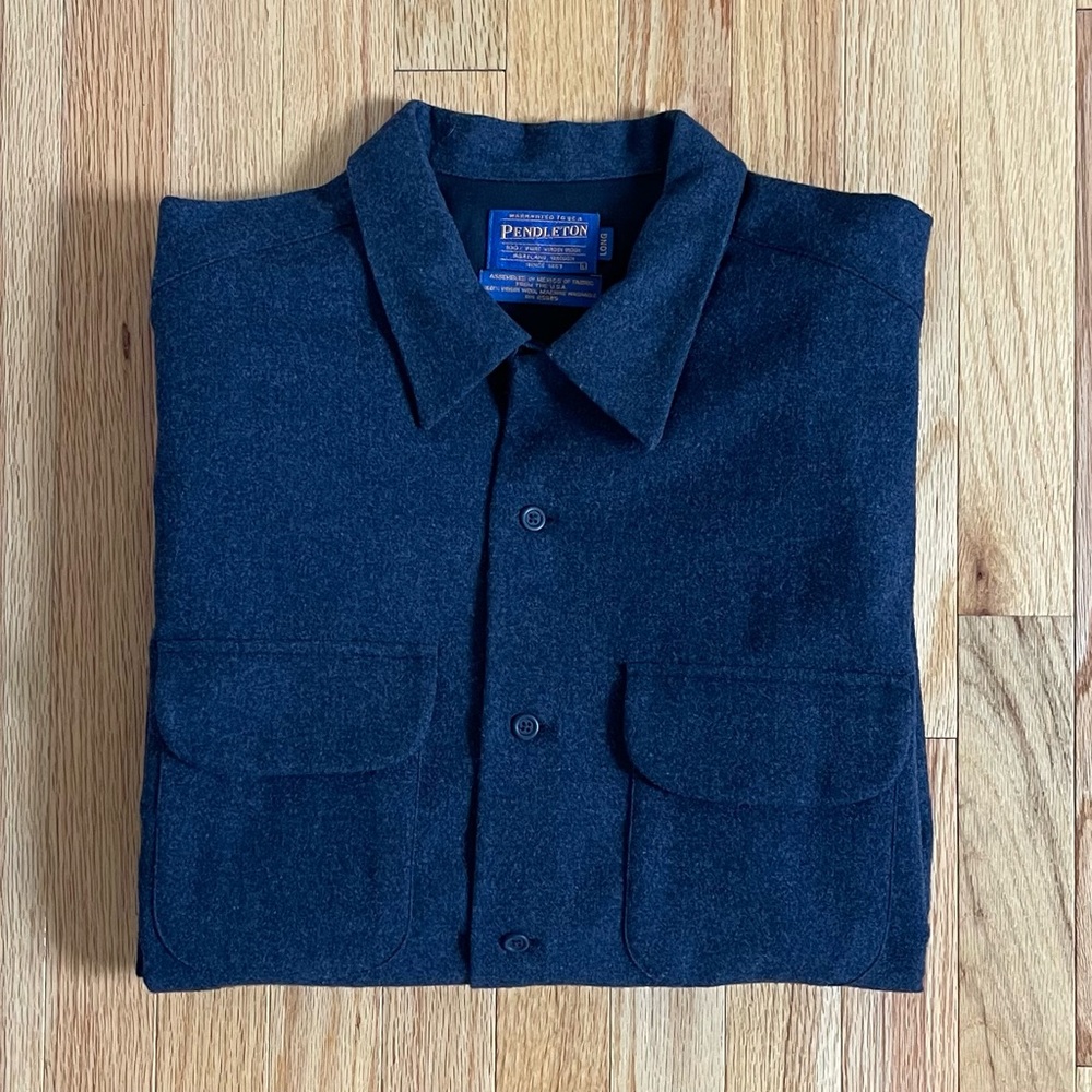 Pendleton Men's Navy Casual Button Down Shirt - image 1